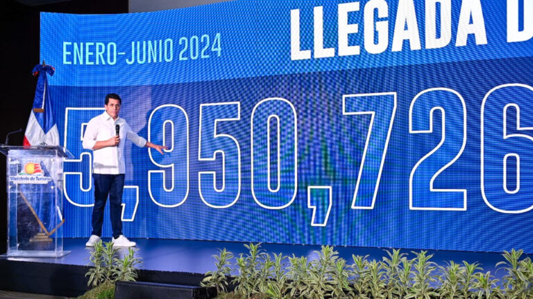 Turismo llega a casi 6 millones de visitantes en solo 6 meses y sigue su racha de crecimiento