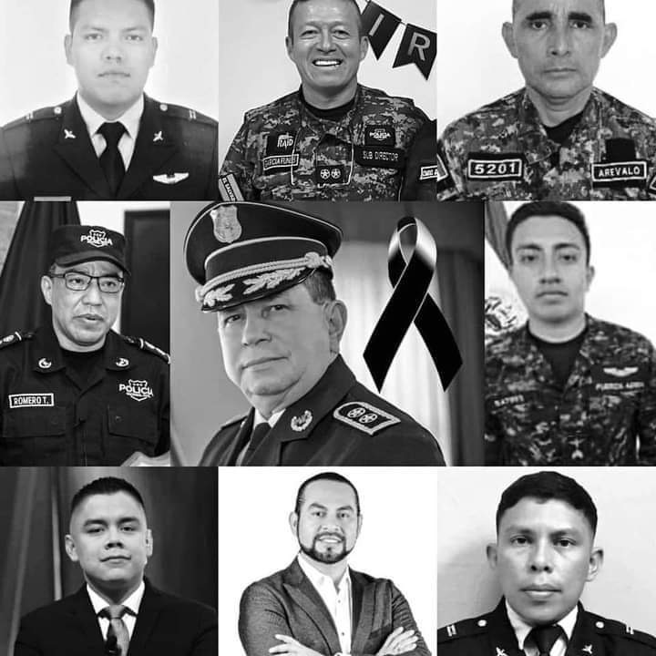 Mueren Varios miembros de la Policía de El Salvador en accidente de helicóptero