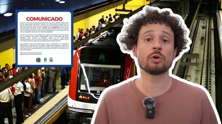 OPRET emite comunicado sobre incidente con Luisito Comunica en el Metro de Santo Domingo
