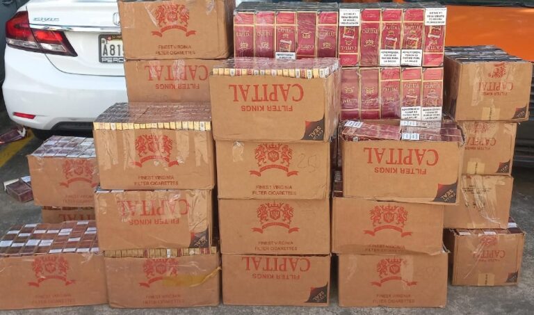 Apresan a mujer con más de 8,000 cajetillas de cigarrillos de contrabando en SDE