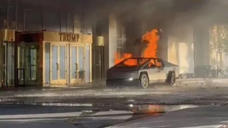 Un muerto y siete heridos tras explosión de un Tesla Cybertruck frente al hotel Trump en Las Vegas