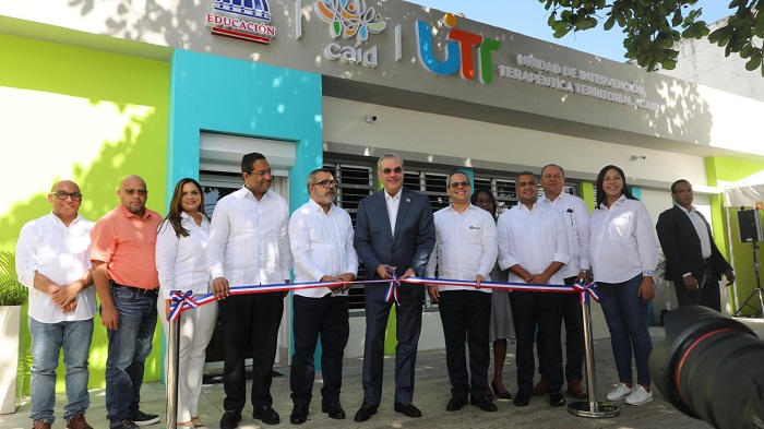 Abinader inaugura primera Unidad de Intervención Terapéutica Territorial del CAID, para atención temprana de niños y niñas con autismo, síndrome de Down y parálisis cerebral