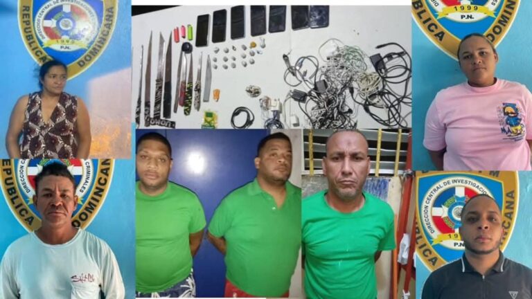Un año de coerción para grupo estafaba a personas por WhatsApp desde la cárcel de Puerto Plata