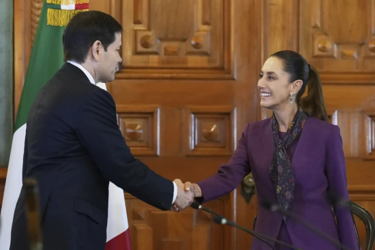 Sheinbaum recibió a Marco Rubio con énfasis en la lucha contra el narcotráfico