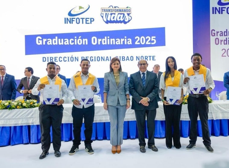 INFOTEP impulsa el progreso social y productivo de la Región del Cibao con más de mil 400 nuevos técnicos graduados