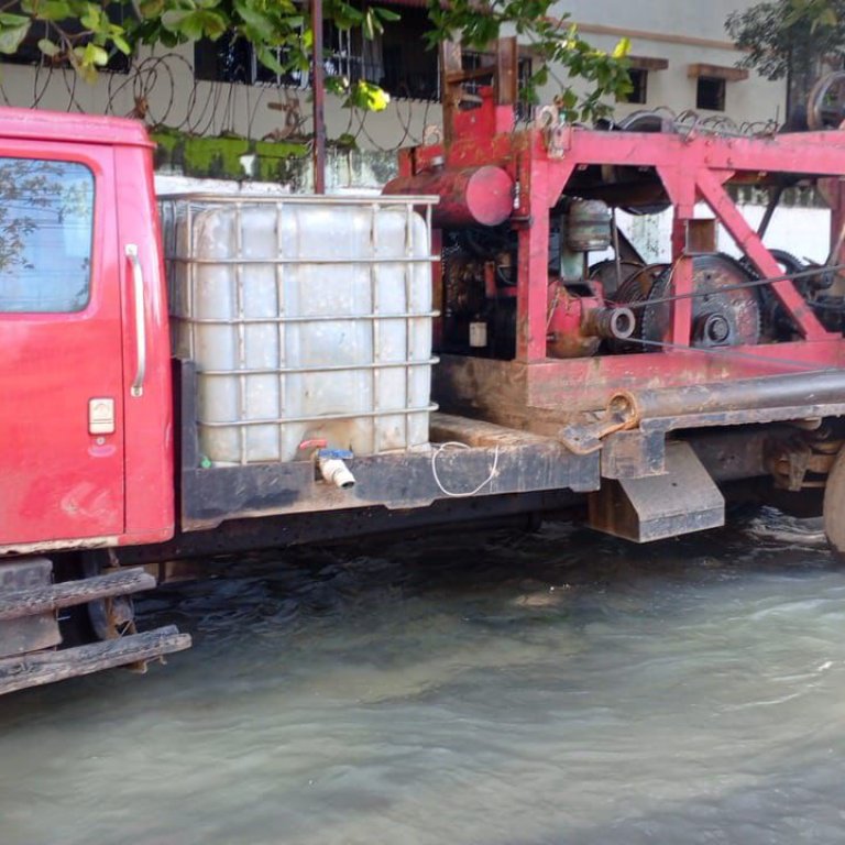 Camión perforador provoca avería en línea de 30 pulgadas y deja sin agua 14 sectores