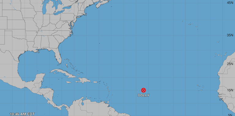 El ciclón Dolly se disipa, pero sus remanentes podrían dejar lluvias en República Dominicana y Puerto Rico
